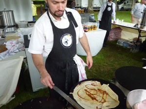 Making My Butter and Caramel Crêpe at the Ty Lichous Food Stand