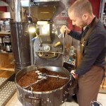 The Roasted Beans Spill onto the Cooling Tray