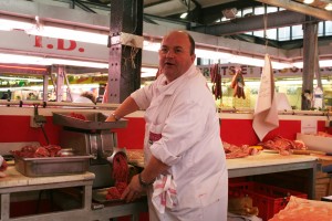 Michel at Maison Haësig Meat Stand