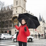 Rosemary Gestures toward the Tour de l’Horloge